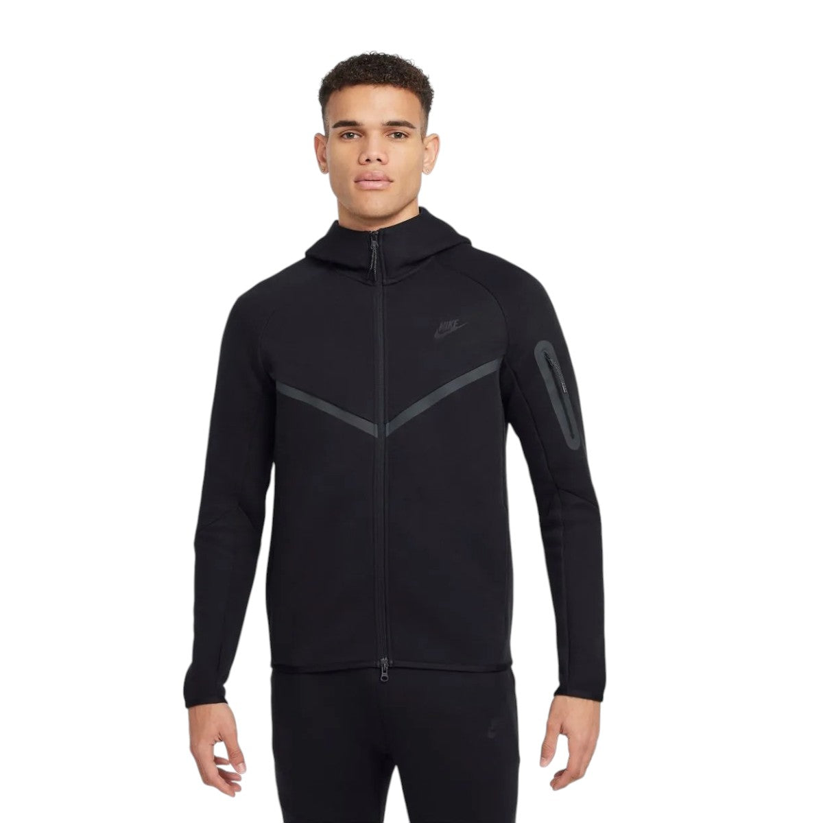 Poleron Nike Tech Fleece Windrunner Full Zip Total Black