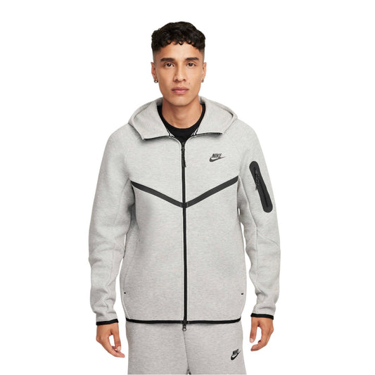 Poleron Nike Tech Fleece Full-Zip Heather Grey/Black