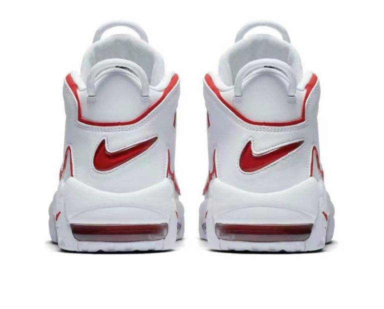 Nike Air More Uptempo "White Varsity Red Outline"