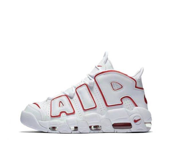 Nike Air More Uptempo "White Varsity Red Outline"