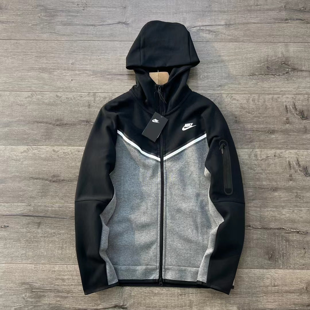 Poleron Nike Tech Fleece Full-Zip Hoodie Dark Grey