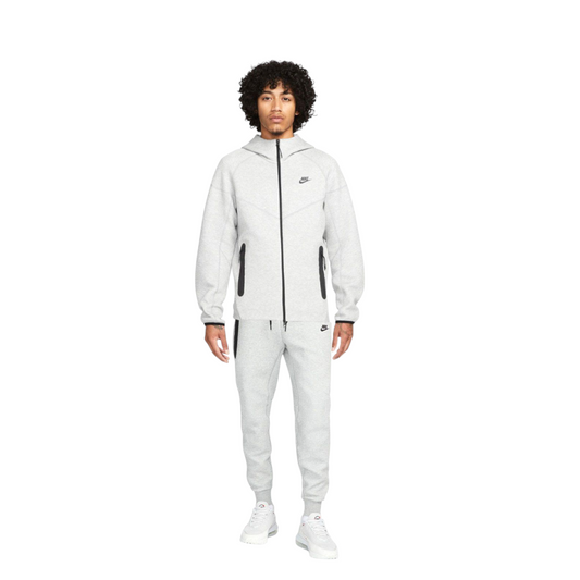 Conjunto Nike Sportswear Tech Fleece Full Zip Gray Speckled/Black