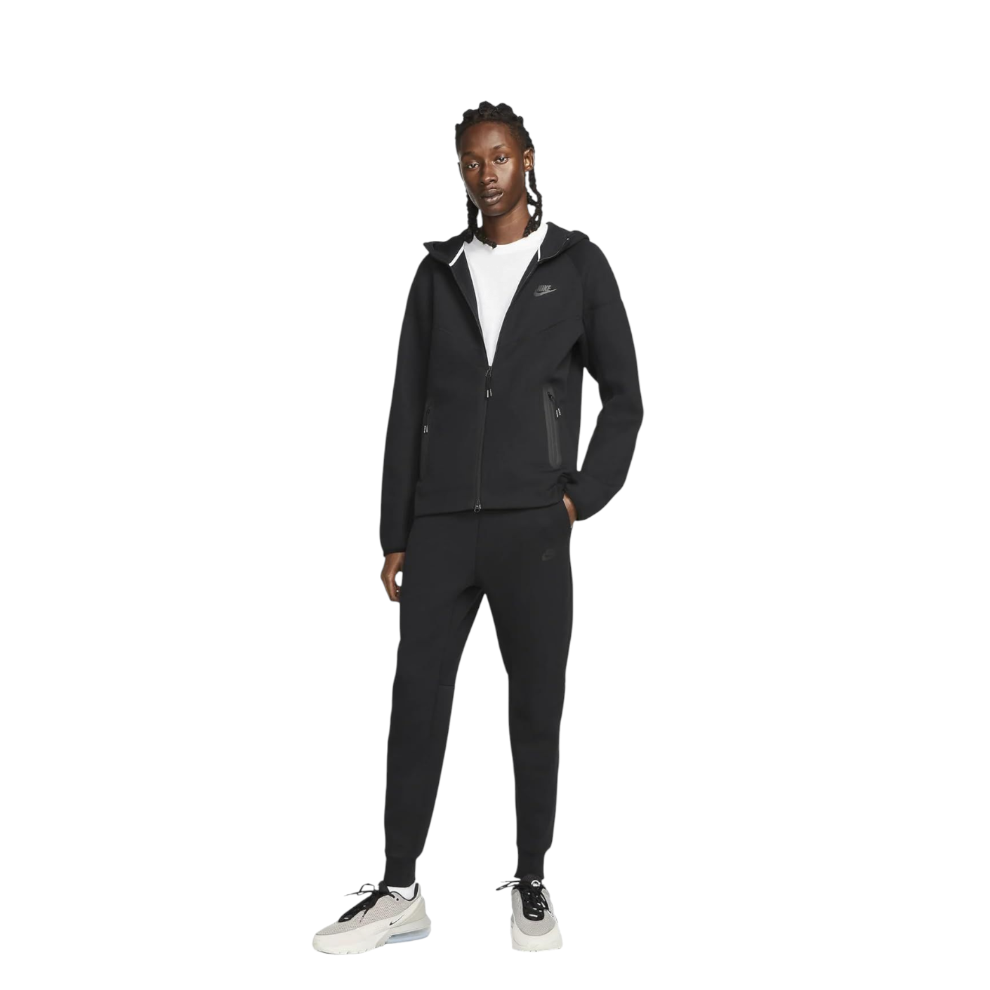 Conjunto Nike Sportswear Tech Fleece Full Zip Total Black