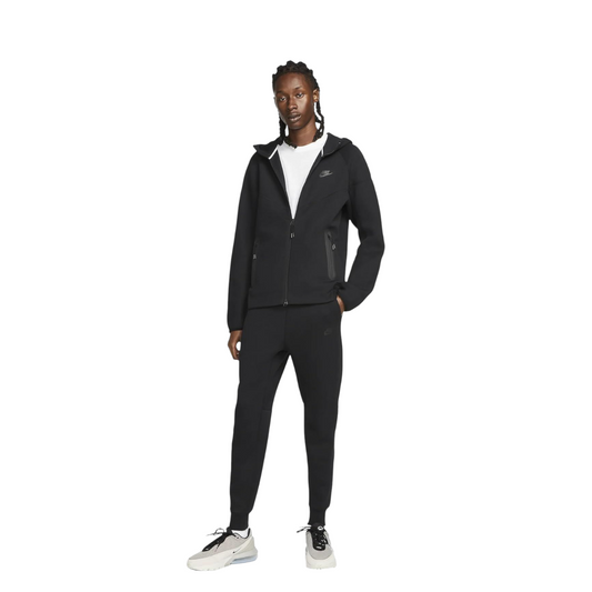 Conjunto Nike Sportswear Tech Fleece Full Zip Total Black