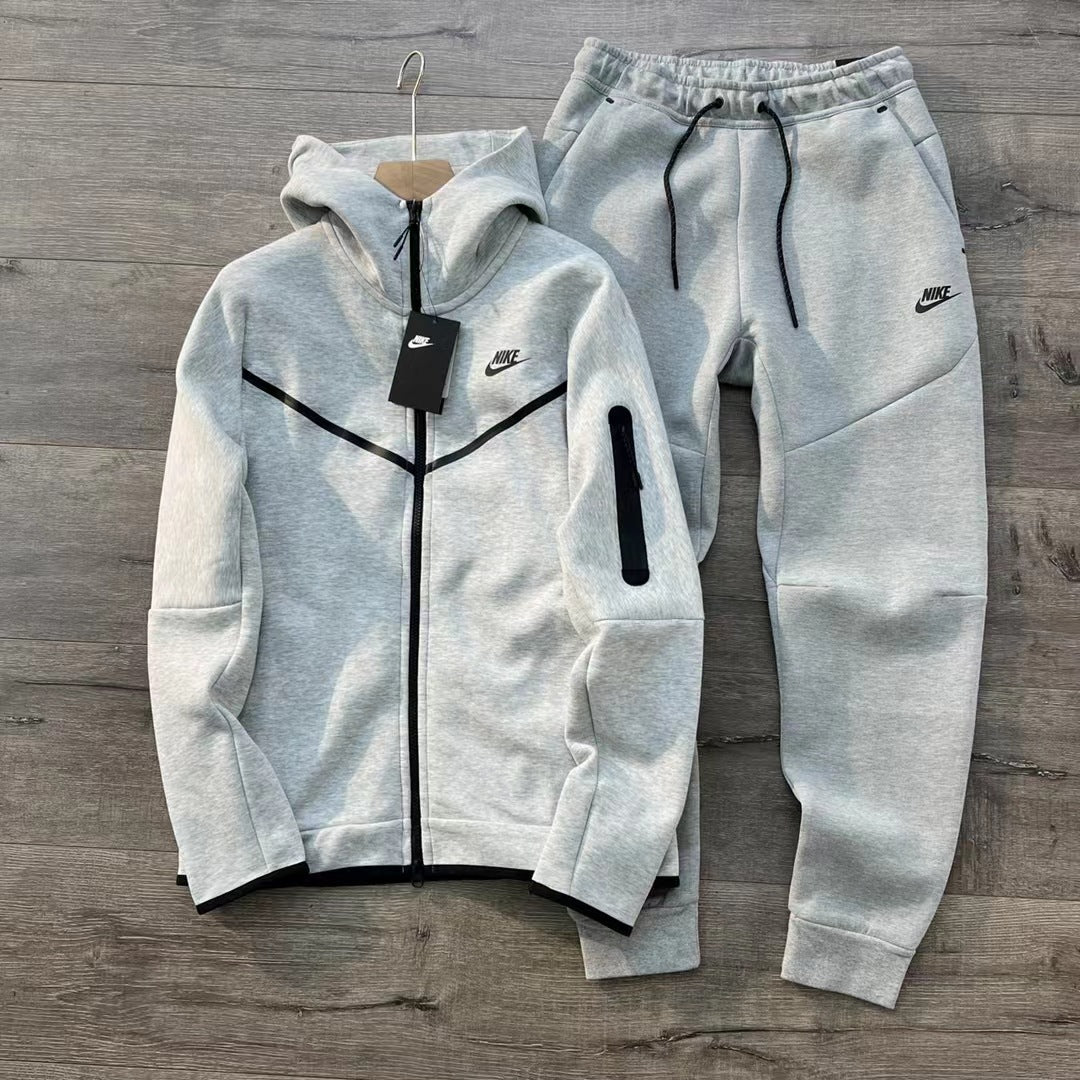 Conjunto Nike Tech Fleece Full Zip Grey