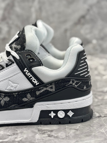 Louis Vuitton LV Trainer "White and Black Monogram Denim"