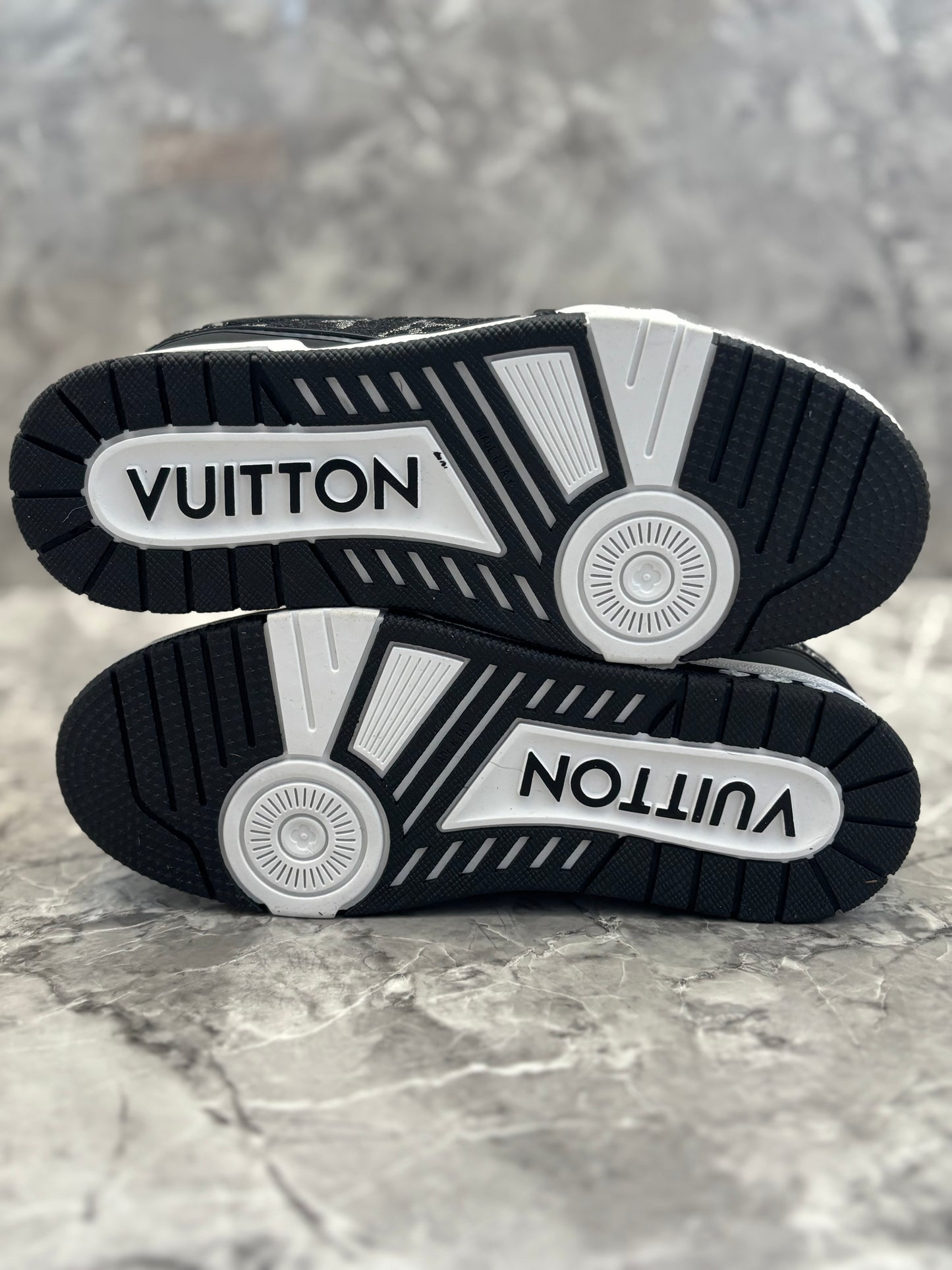 Louis Vuitton LV Trainer "White and Black Monogram Denim"