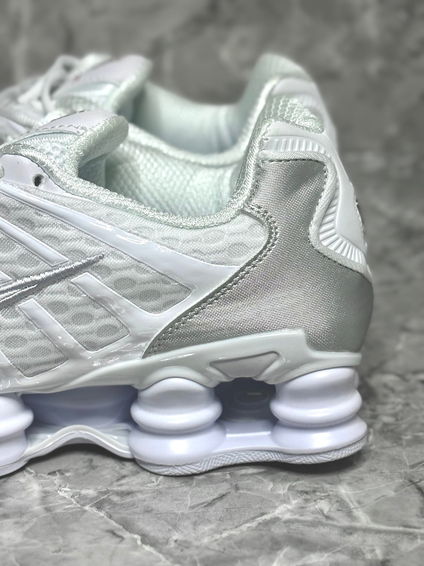 Nike Shox TL "White and Metallic Silver"