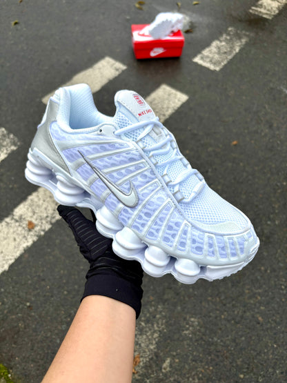 Nike Shox TL "White and Metallic Silver"