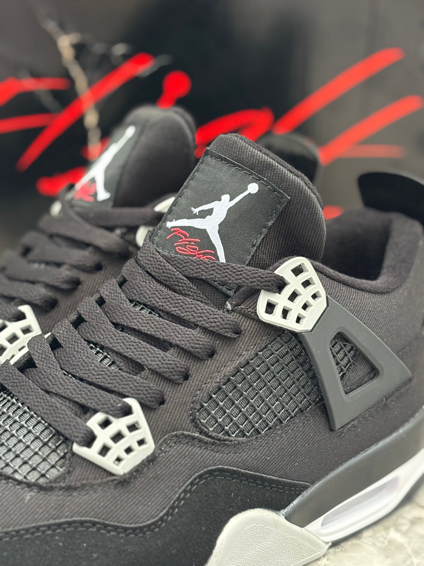 Air Jordan 4 Retro "Black Canvas"