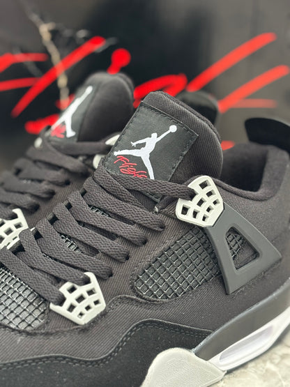 Air Jordan 4 Retro "Black Canvas"
