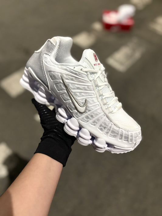 Nike Shox TL "White and Metallic Silver"