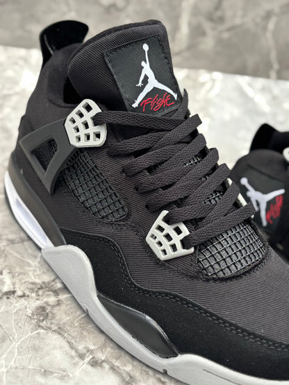 Air Jordan 4 Retro "Black Canvas"