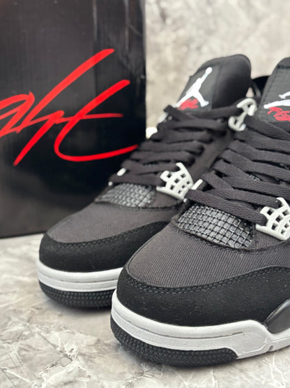 Air Jordan 4 Retro "Black Canvas"