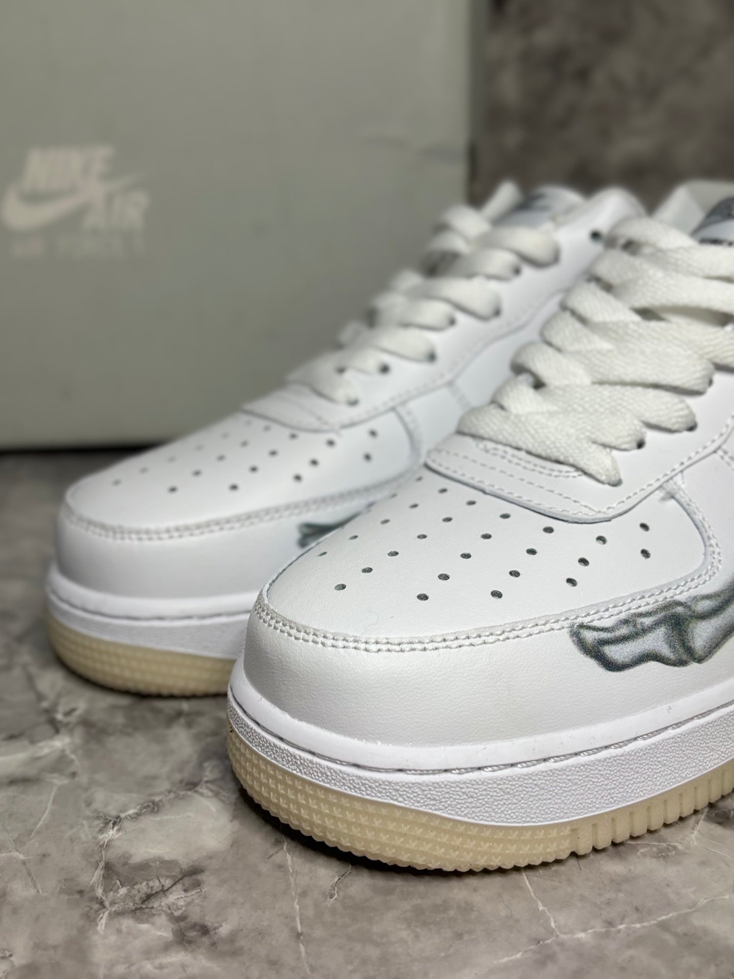 Nike Air Force 1 Low 07 "White Skeleton Halloween"