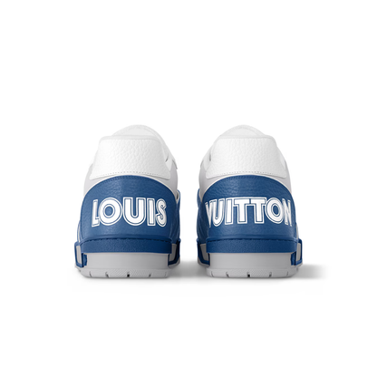 Louis Vuitton LV Trainer "White and Blue" Velcro Strap