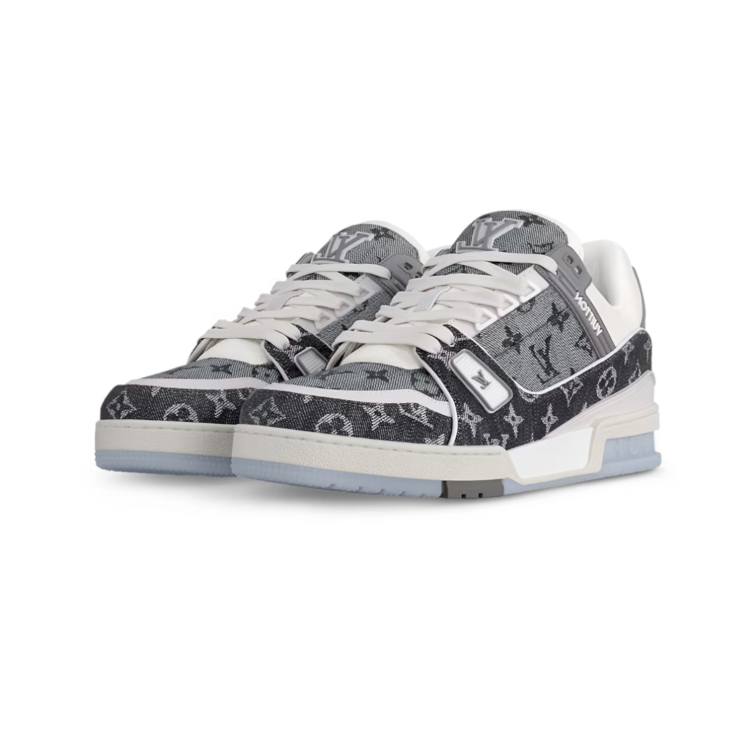 Louis Vuitton LV Trainer  "Grey Monogram Denim"