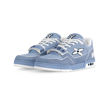 Louis Vuitton LV Trainer "Blue" Velcro Strap