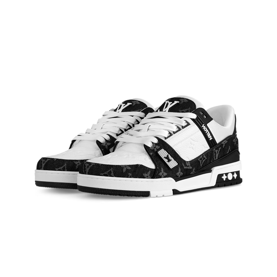 Louis Vuitton LV Trainer "White and Black Monogram Denim"