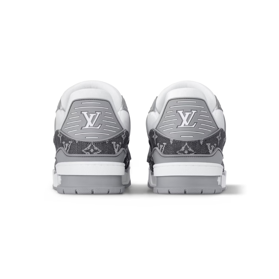 Louis Vuitton LV Trainer "White and Grey Monogram Denim"