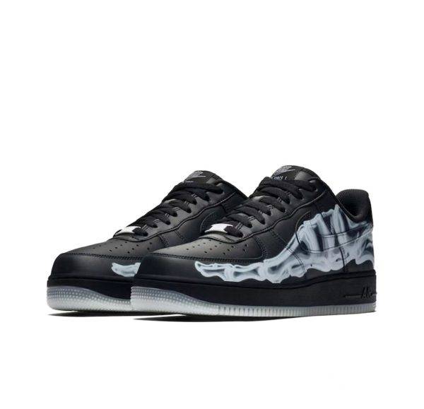 Nike Air Force 1 Low 07 "Black Skeleton Halloween"