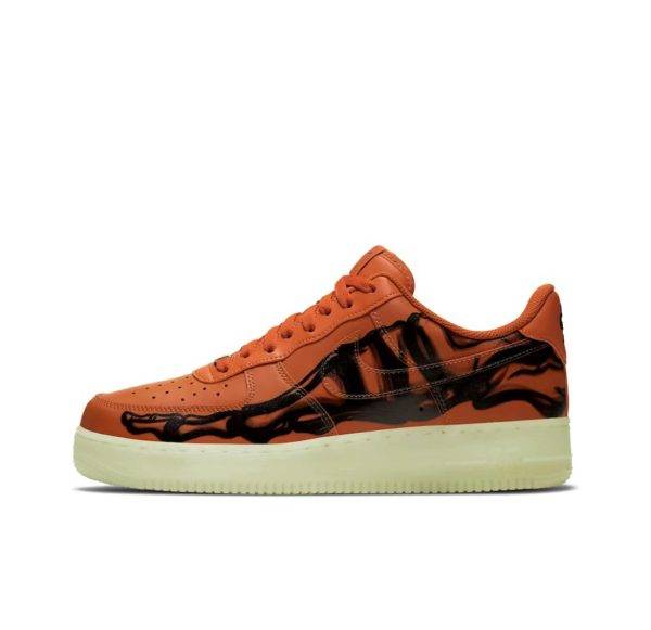 Nike Air Force 1 Low 07 "Orange Skeleton Halloween"