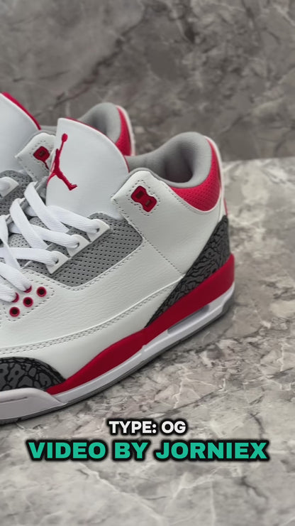 Jordan 3 Retro "Fire Red"